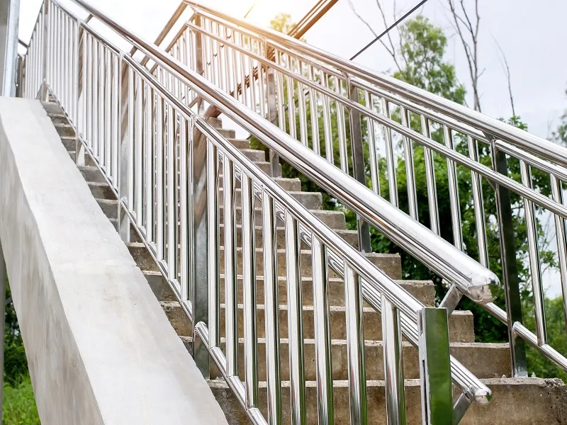 Stairs steel shed construction